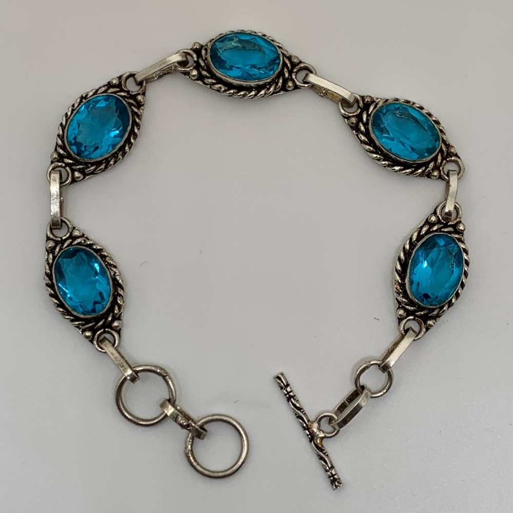 Sterling & Faux Stone bracelet!